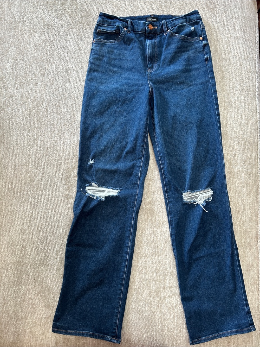 Express Modern Straight Super High Rise Ultra Hyper Stretch Women’s Jeans
